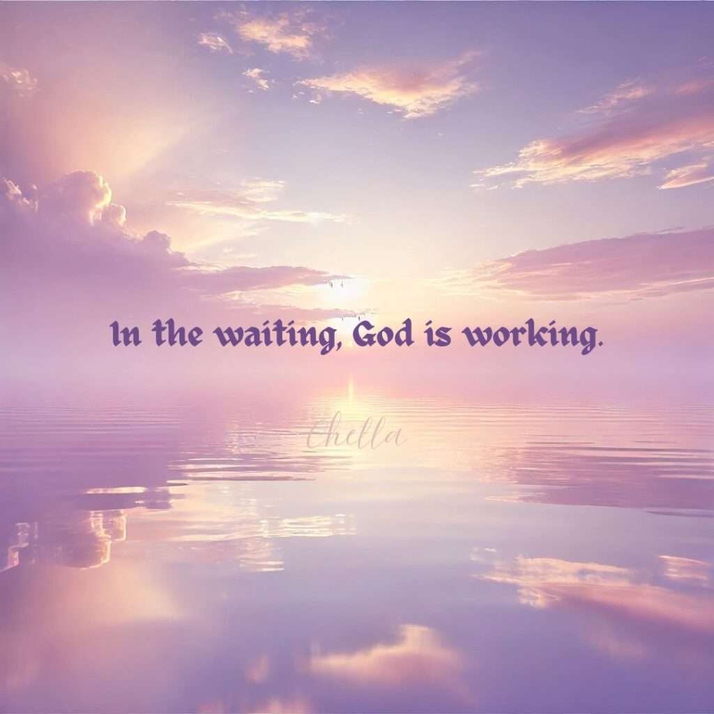 Trusting in God’s timing means finding peace in the waiting, knowing He is preparing something beautiful just for us.