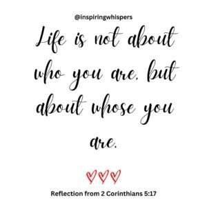 Our worth isn’t in what we achieve or how we’re seen—it’s in the One to whom we belong.