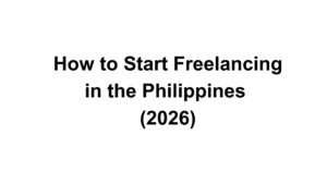 just a text on how to start freelancing